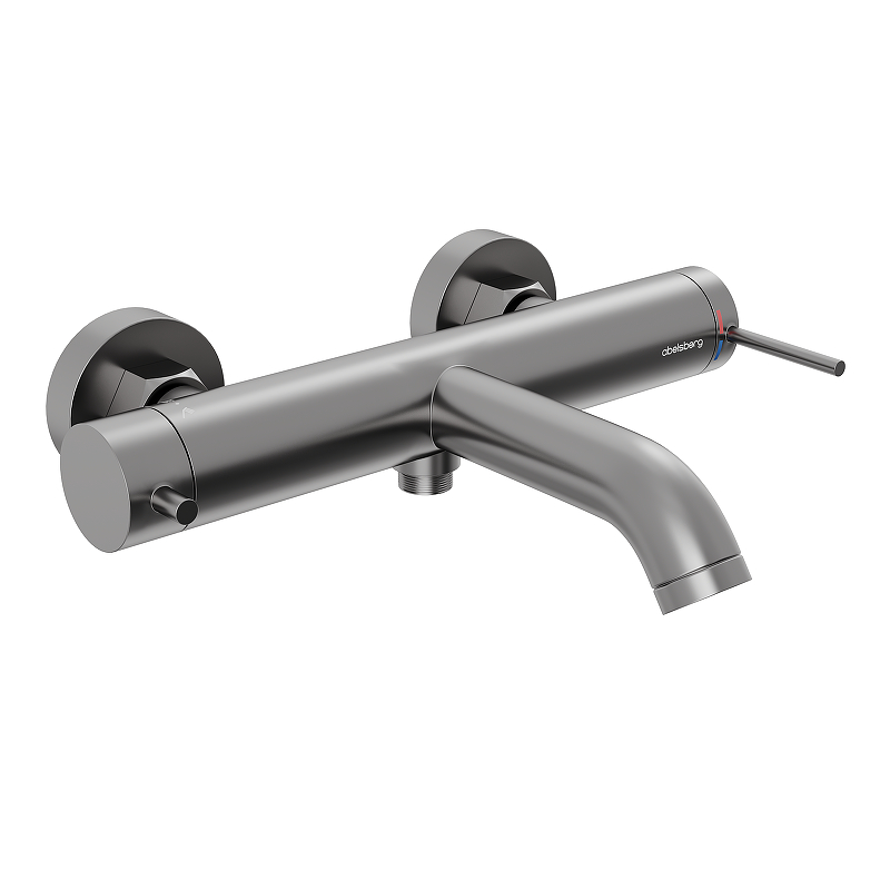 Смеситель для ванны Abelsberg Fluida ERF22516GM цвет Космическая сталь