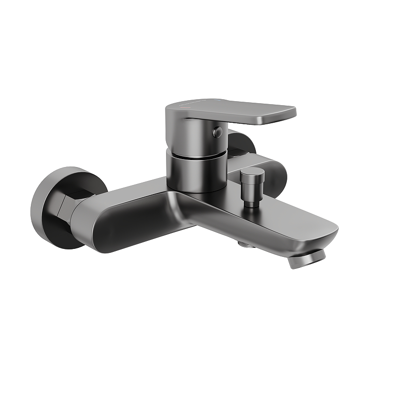 Смеситель для ванны Abelsberg Lineara UNF25747GM цвет Космическая сталь