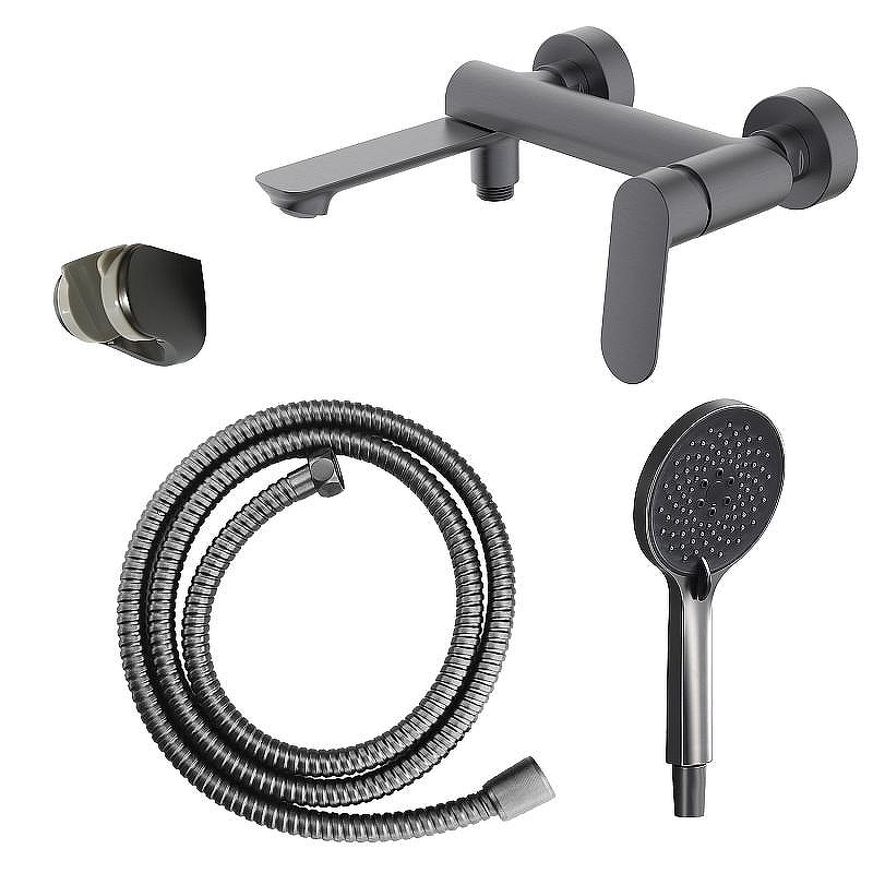 Смеситель для ванны Azario Alanti AZ-K3032GR цвет Серый графит