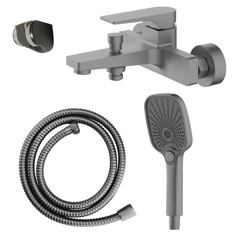 Смеситель для ванны Azario Arida AZ-K3054GR цвет Графит