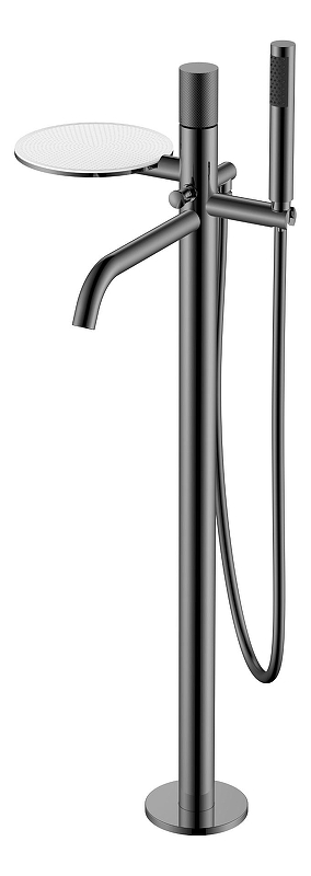 Смеситель для ванны Boheme Stick 129-SGM.2 цвет Оружейная сталь глянцевая