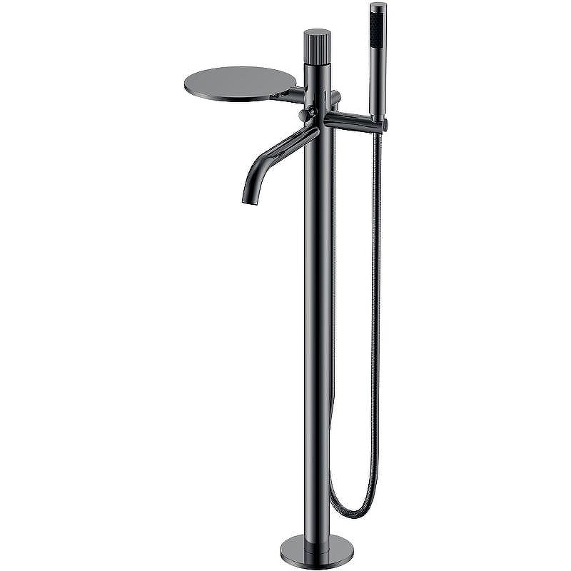 Смеситель для ванны Boheme Stick 129-SGM.3 Оружейная сталь глянцевая
