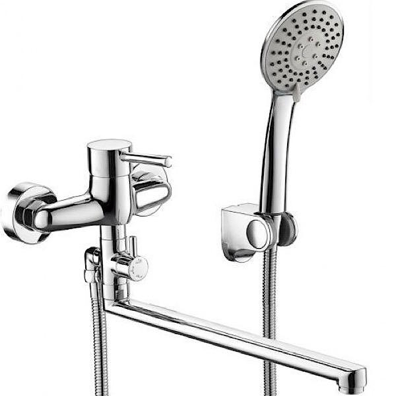 Смеситель для ванны Bravat Slim F6332366CP-01L-RUS универсальный Хром