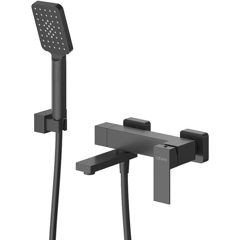 Смеситель для ванны Cezares Slider SLIDER-VD-NOP Черный матовый