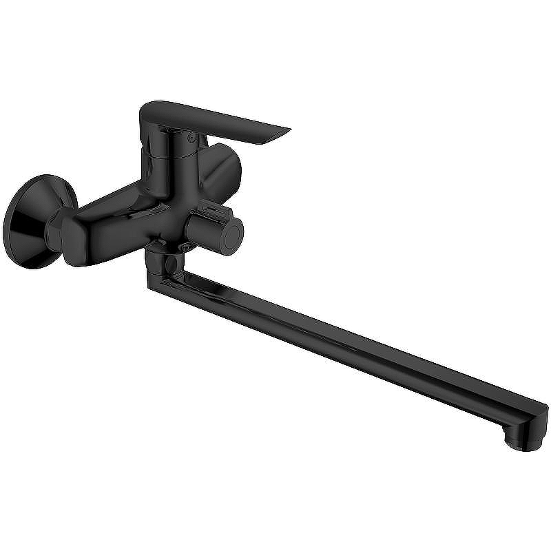 Смеситель для ванны ESKO Lagos Black LG31B универсальный Черный матовый
