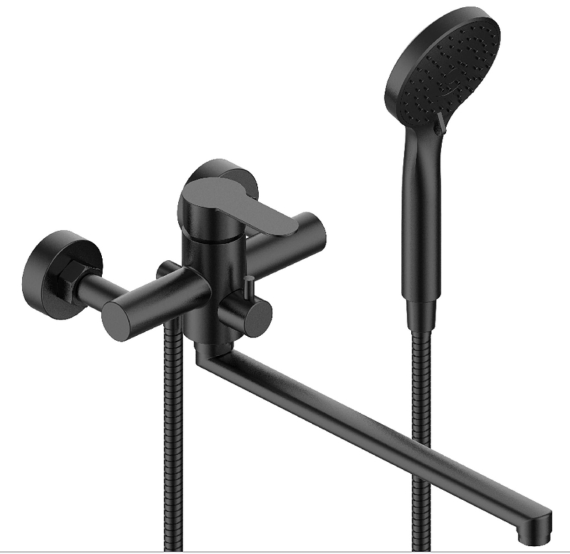 Смеситель для ванны ESKO Orlando Black OL31B универсальный цвет Черный матовый