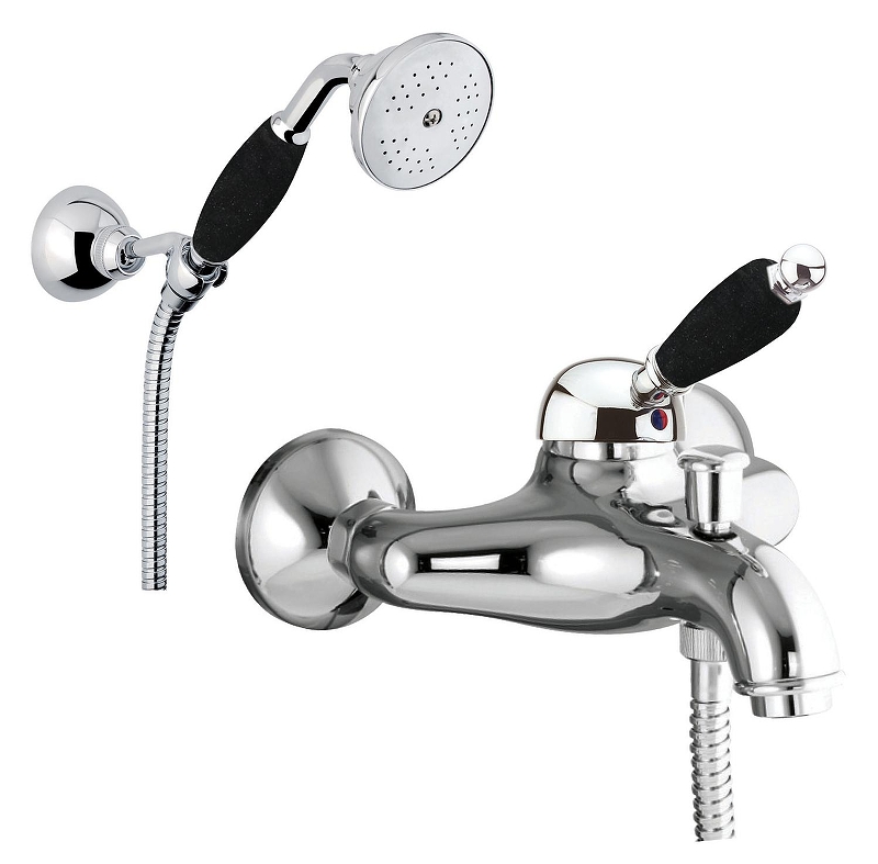 Смеситель для ванны Fiore Imperial Black 89CR5104 цвет Хром