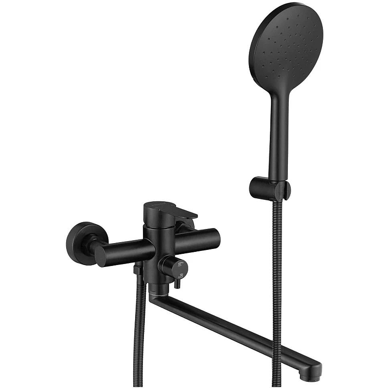 Смеситель для ванны Fmark FS8224H универсальный цвет Черный