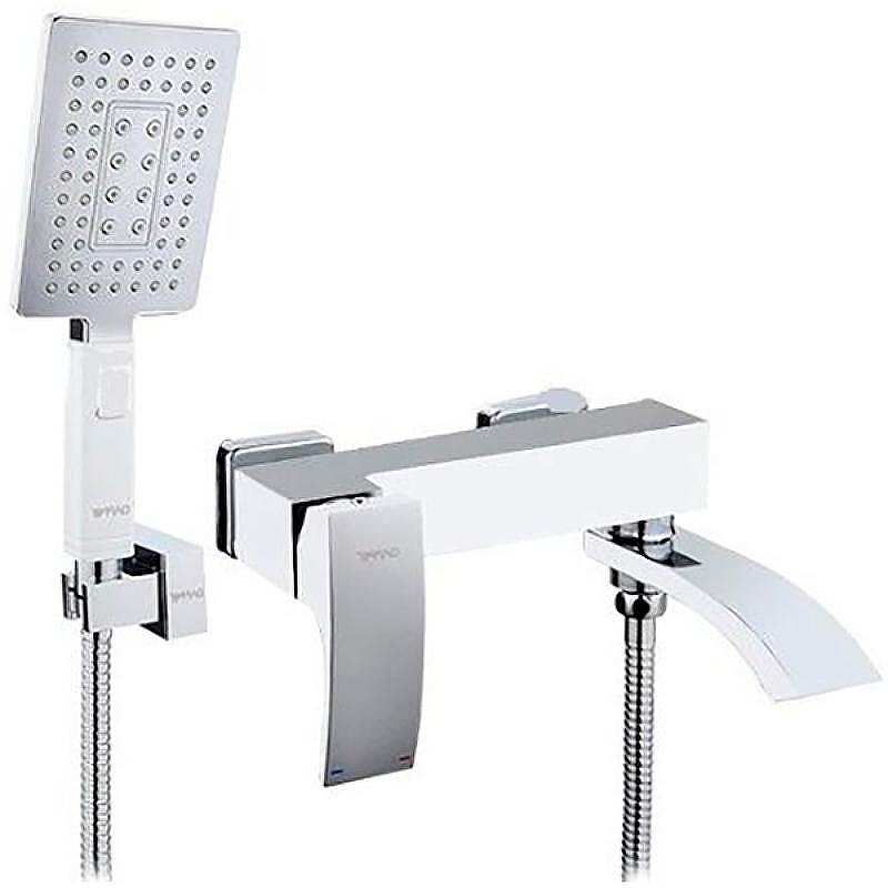 Смеситель для ванны Gappo G07 G3207-8 Белый Хром