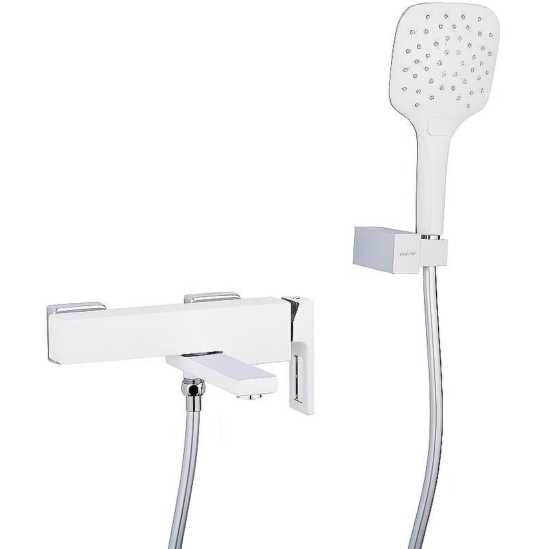 Смеситель для ванны Gappo G17-8 G3217-8 Белый Хром