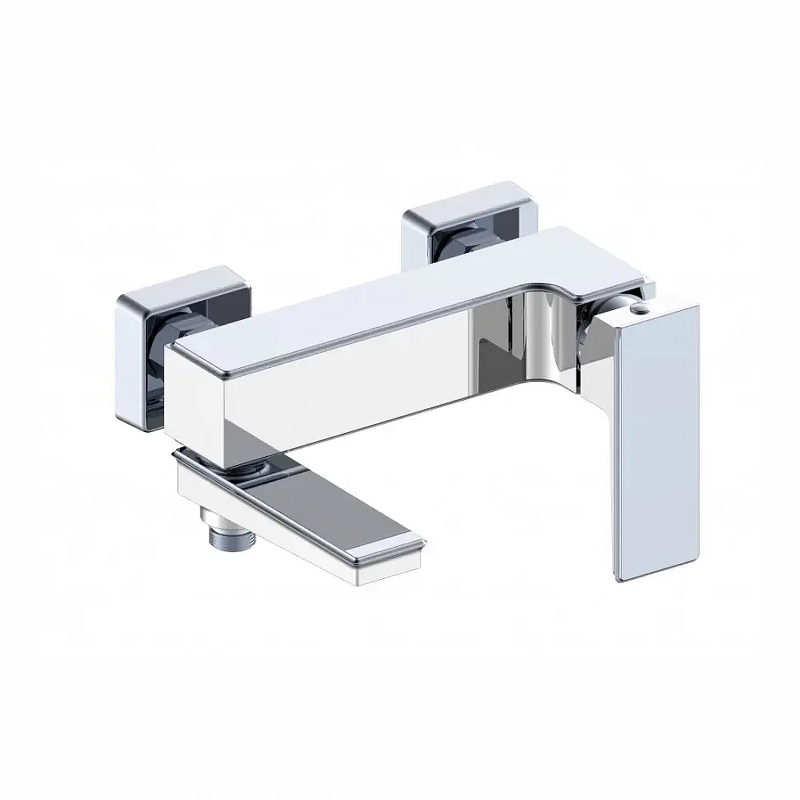 Смеситель для ванны Grocenberg GB8008WC Белый Хром