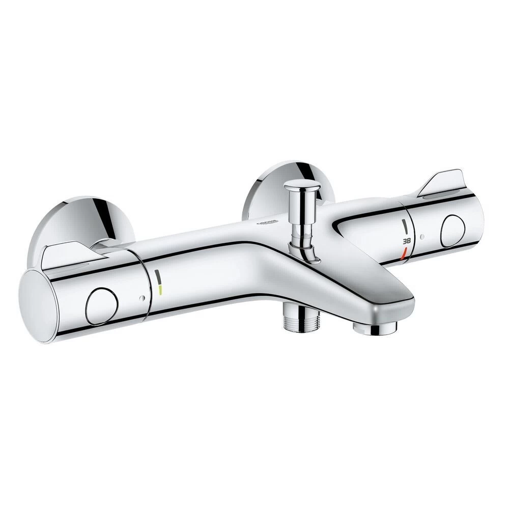 Смеситель для ванны Grohe Grohtherm 800 хром термостатический с коротким изливом без лейки (34567000)