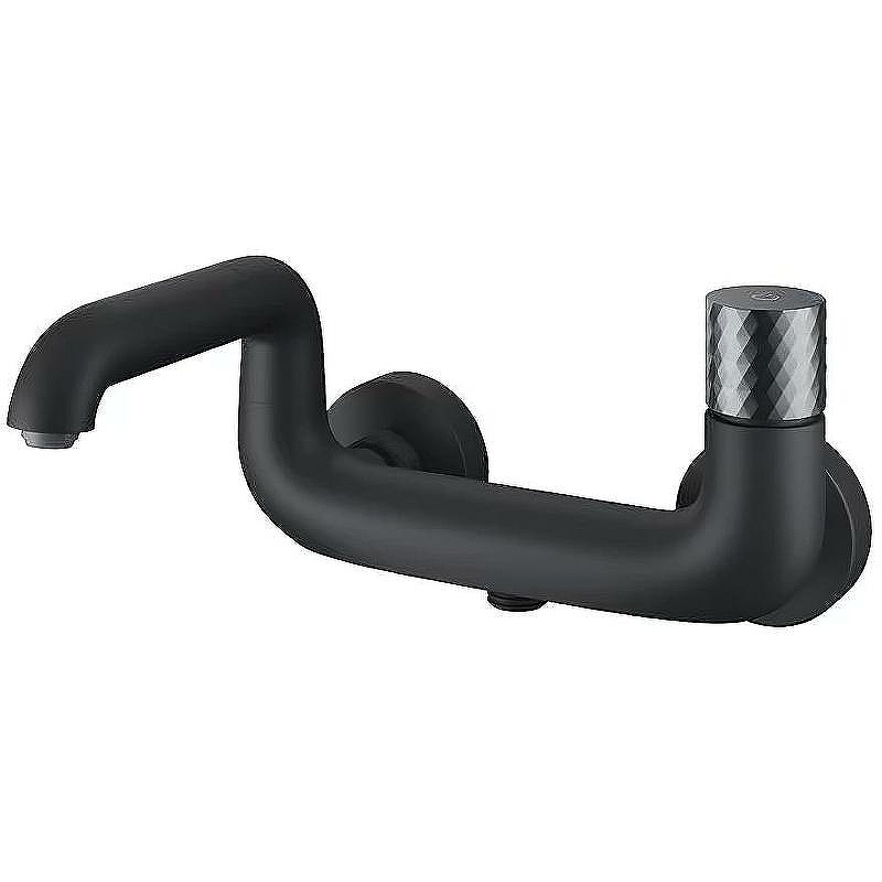 Смеситель для ванны Iddis Twist TWIBLBTi02WA Черный матовый