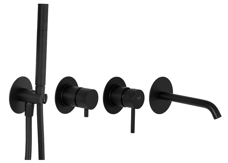Смеситель для ванны Remer X-Style X96S03ROXXNO цвет Черный матовый