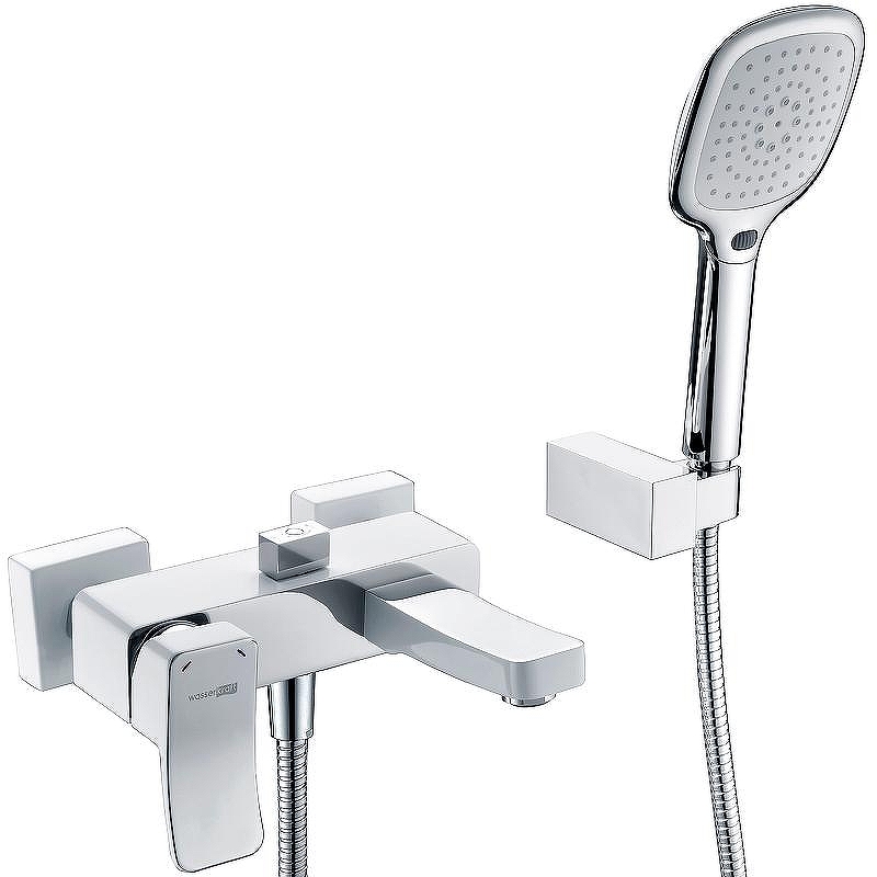 Смеситель для ванны WasserKRAFT Aller 1061W Белый Хром