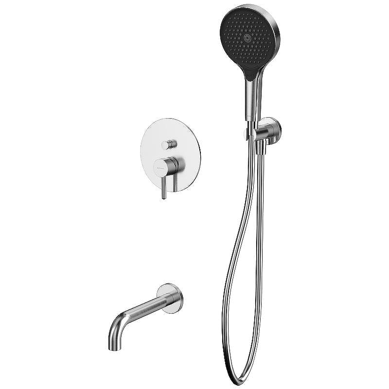 Смеситель для ванны Whitecross Y brushed nickel YSET06TOPNIB Брашированный никель