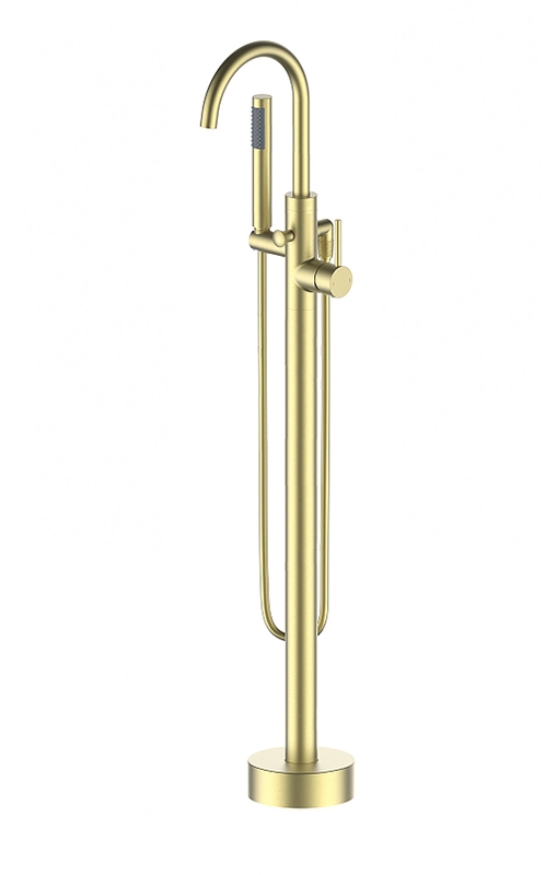 Смеситель для ванны Wonzon & Woghand Stick WW-88649017-BG цвет Брашированное золото