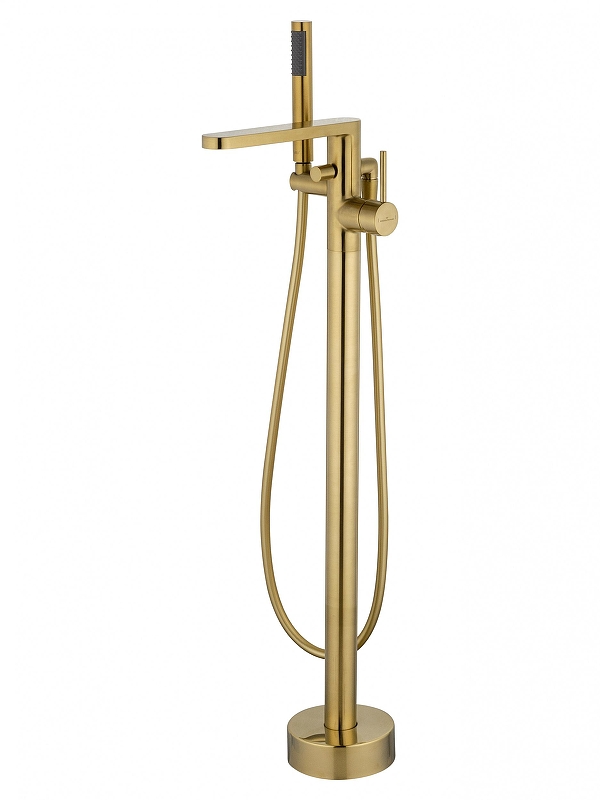 Смеситель для ванны Wonzon & Woghand Stick WW-88649901-BG цвет Брашированное золото