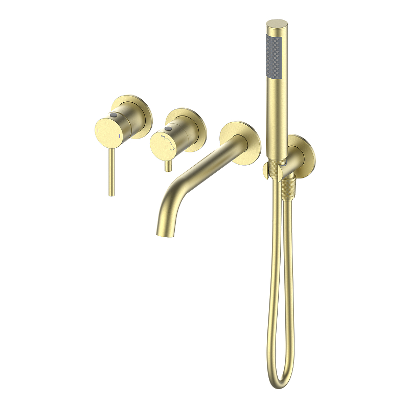 Смеситель для ванны Wonzon & Woghand Stick WW-889017-BG цвет Брашированное золото