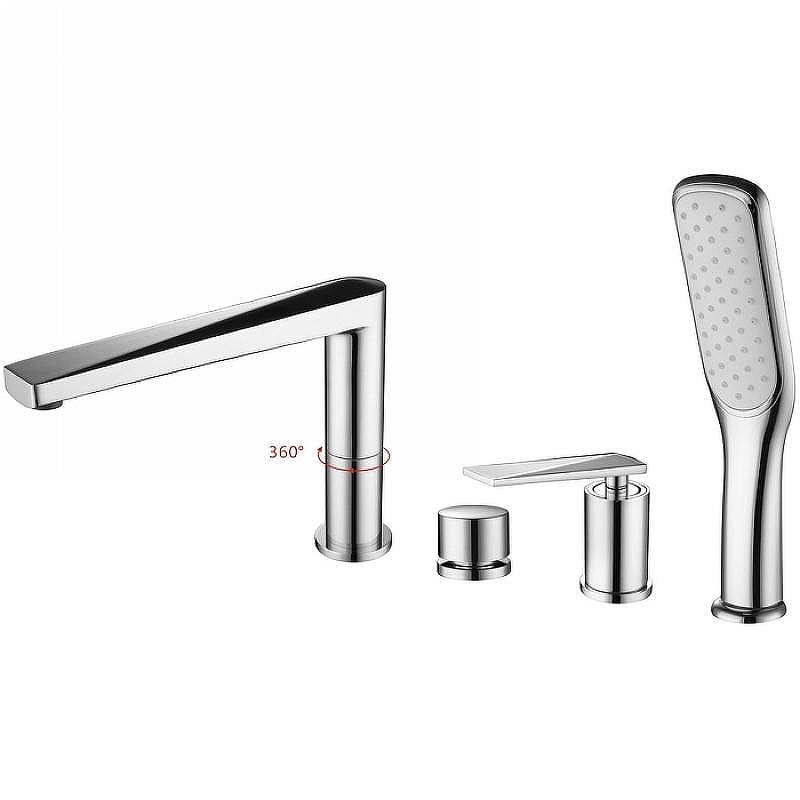 Смеситель на борт ванны Boheme Venturo 370 Хром