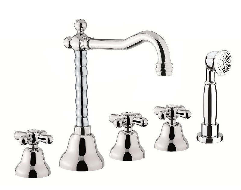 Смеситель на борт ванны Fiore Margot 26CR0607 цвет Хром