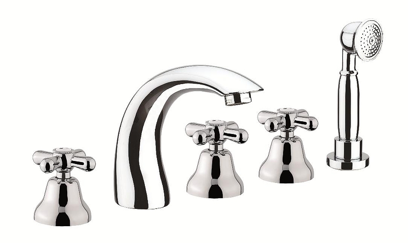 Смеситель на борт ванны Fiore Margot 26CR0608 цвет Хром