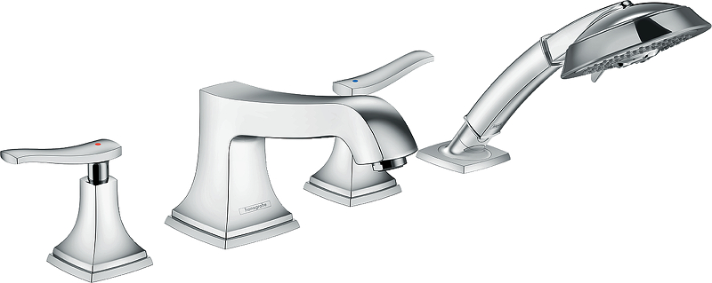 Смеситель на борт ванны Hansgrohe Metropol Classic 31441000 цвет Хром