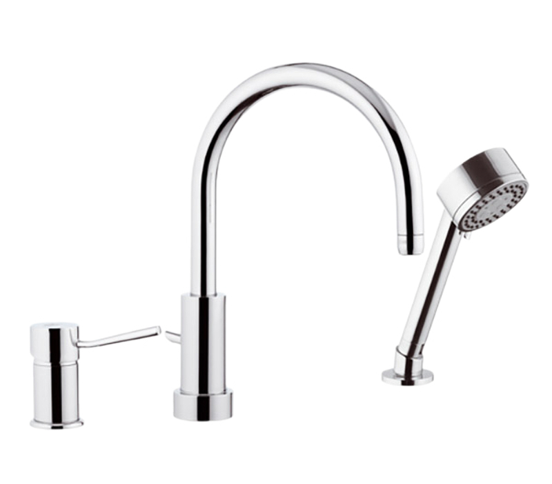 Смеситель на борт ванны Remer Minimal N48319MO цвет Хром