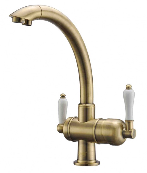 Смеситель Zorg Clean Water ZR 327 YF-BR для кухни под фильтр, цвет бронза