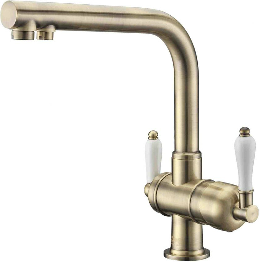 Смеситель Zorg Clean Water ZR 328 YF-BR для кухни под фильтр, цвет бронза