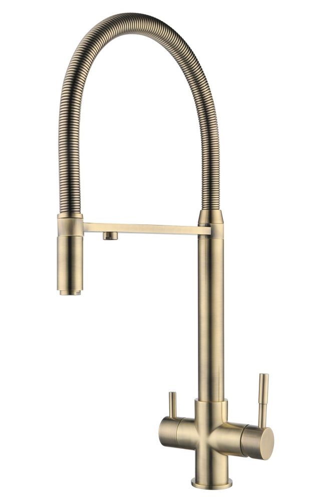 Смеситель Zorg Clean Water ZR 337 YF-22-BRONZE для кухни под фильтр, цвет бронза
