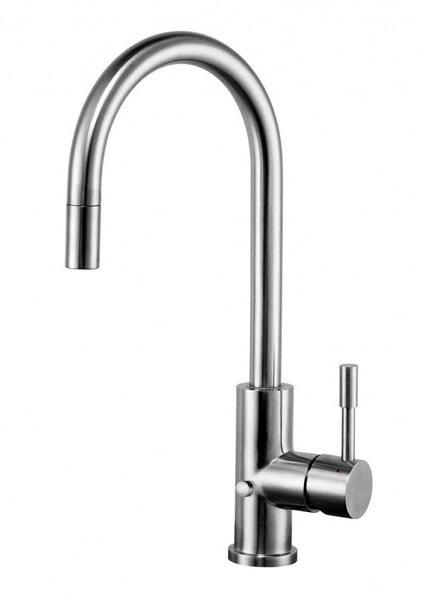 Смеситель Zorg Inox SZR-SLS1371P CLORIA для кухни с вытяжной лейкой, с кнопкой