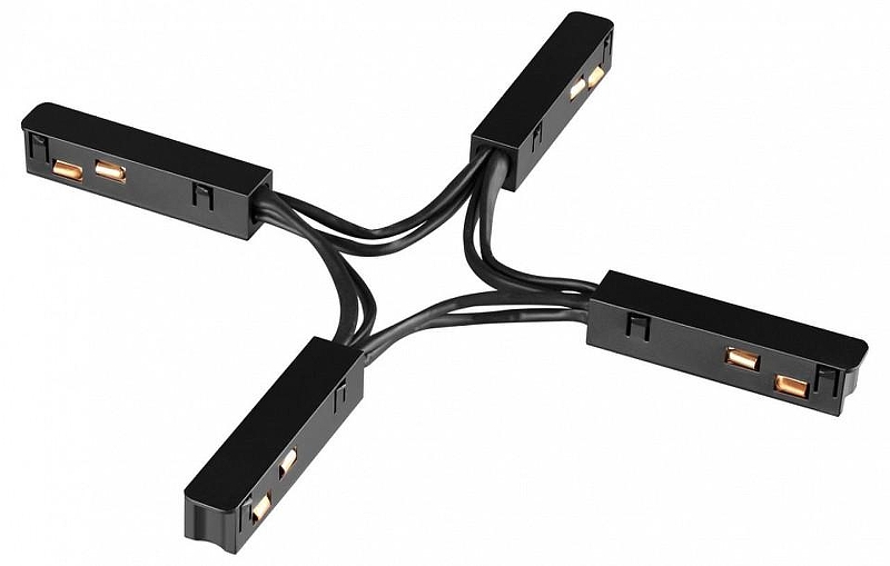 Соединитель гибкий для треков Novotech Flum 135178 цвет арматуры Черный