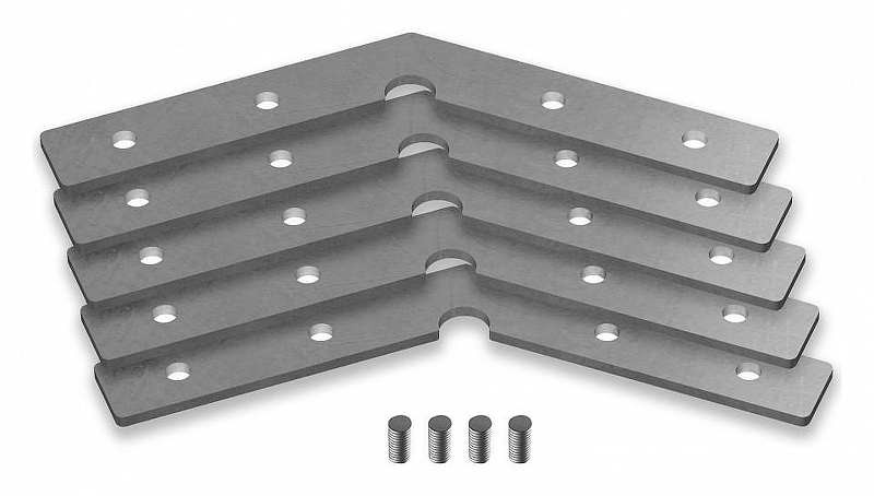 Соединитель профилей угловой Ambrella Light Profile System GP GP8054 цвет серебро