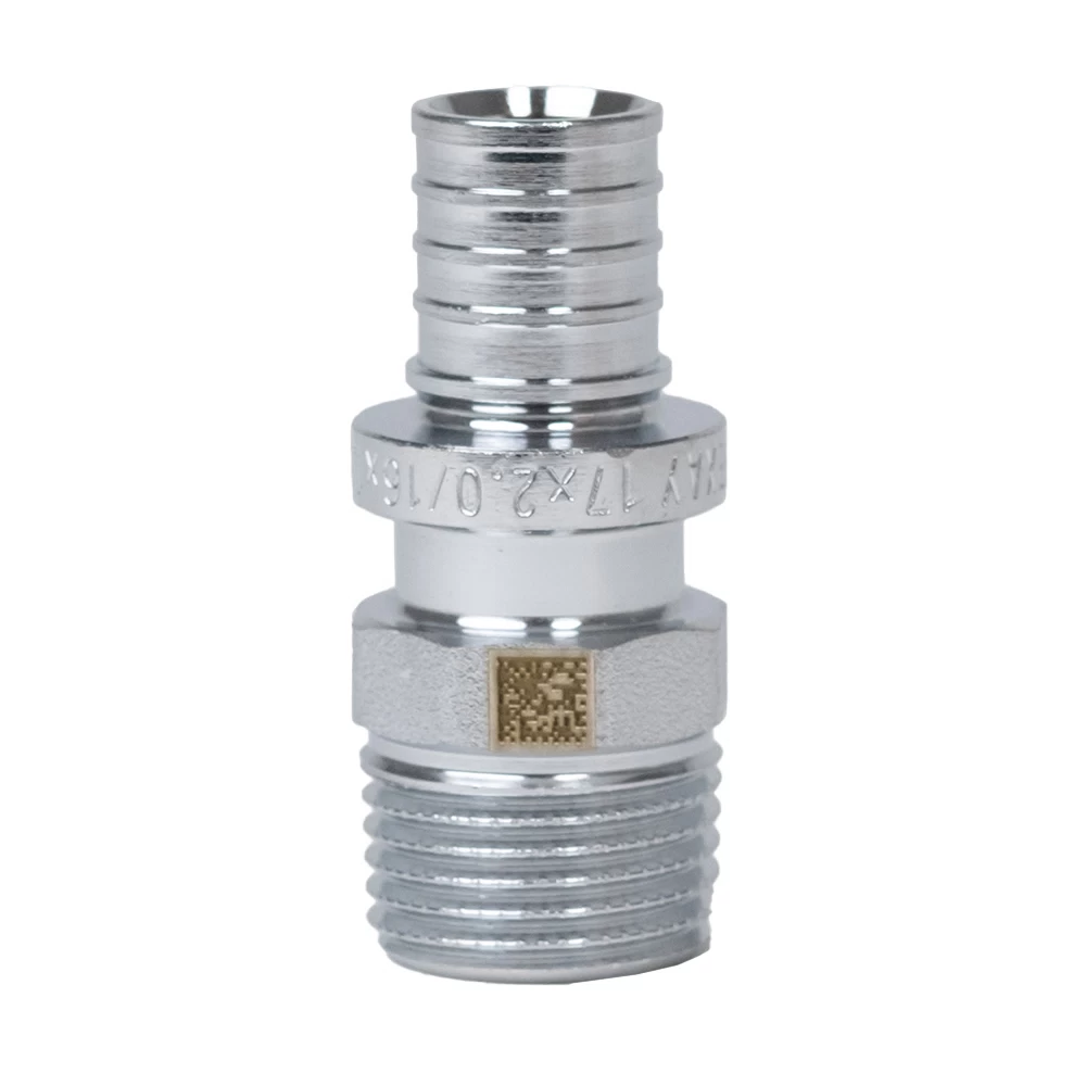 Соединитель прямой Рехау Therm S 17 мм х 1/2 НР(ш) (11361403120)