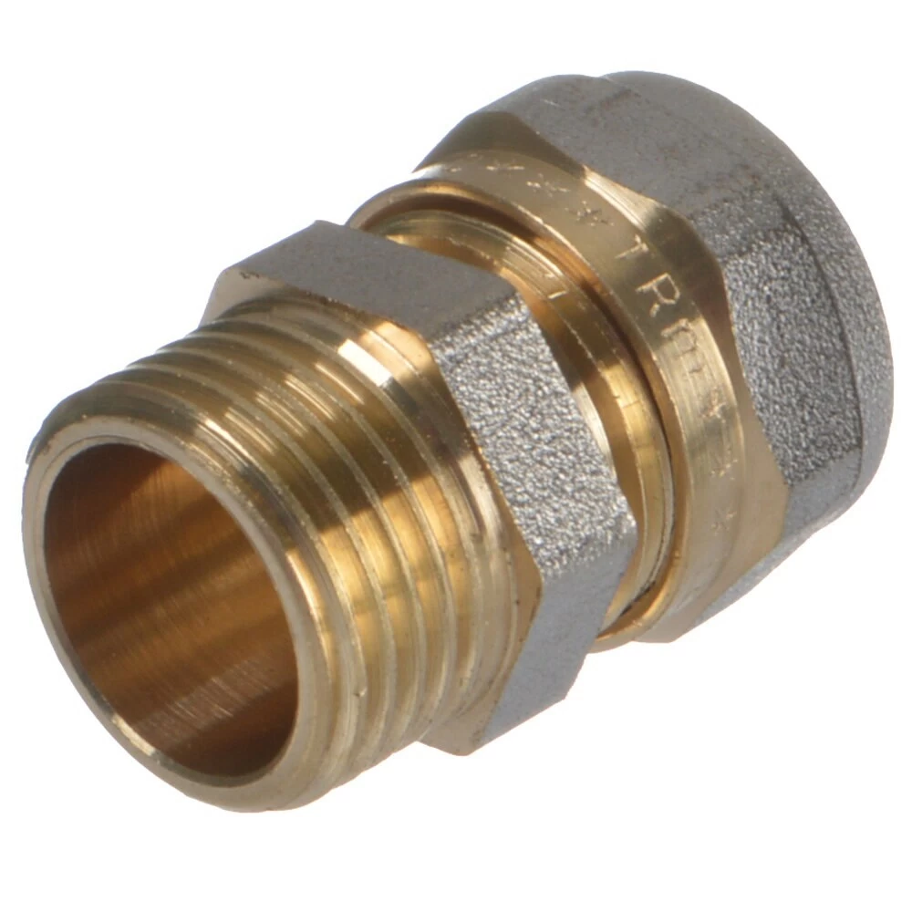 Соединитель прямой Terma 26 обж(ц) х 3/4 НР(ш) (35088)