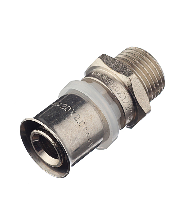Соединитель прямой Valtec 20(пресс) х 1/2 НР(ш) (VTm.201.N.002004)