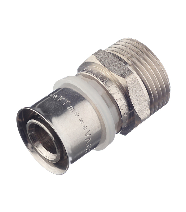 Соединитель прямой Valtec 26(пресс) х 1 НР(ш) (VTm.201.N.002606)
