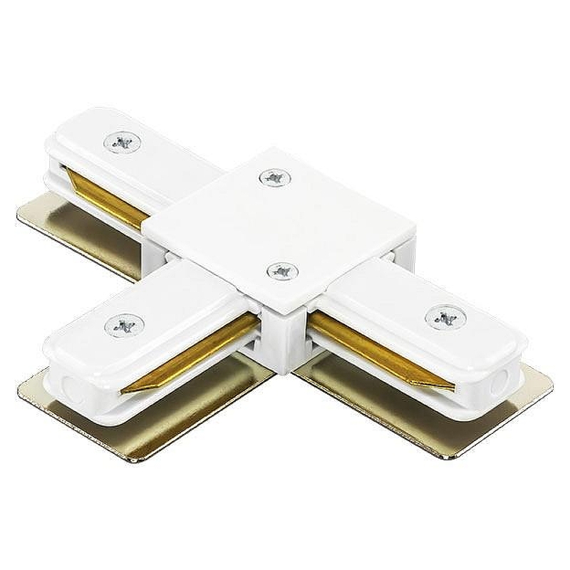 Соединитель с токопроводом T-образный для треков Lightstar Barra 502136 цвет арматуры Белый