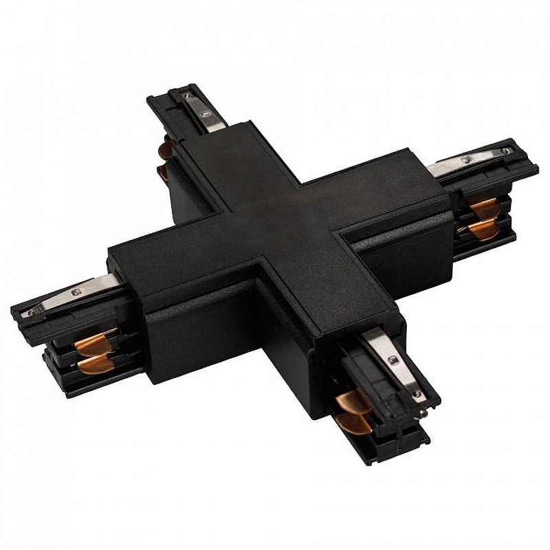 Соединитель с токопроводом X-образный для треков Arlight LGD-4TR 026143 цвет арматуры Черный