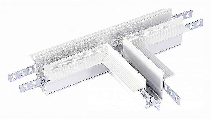 Соединитель T-образный для треков встраиваемых ST-Luce SKYLINE 48 ST007.599.12 цвет арматуры Белый