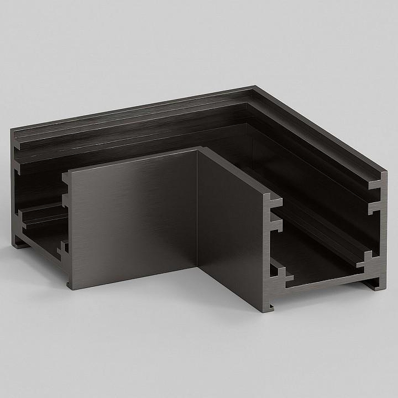 Соединитель угловой L-образный для треков накладных Elektrostandard Line Magnetic a069716 цвет арматуры Серебро