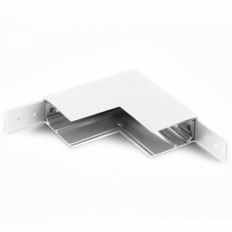 Соединитель угловой L-образный для треков накладных Elektrostandard Slim Magnetic a061238 цвет арматуры Белый