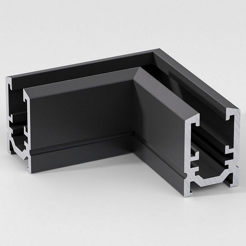 Соединитель угловой L-образный для треков накладных Elektrostandard Mini Magnetic a065639 цвет арматуры Черный