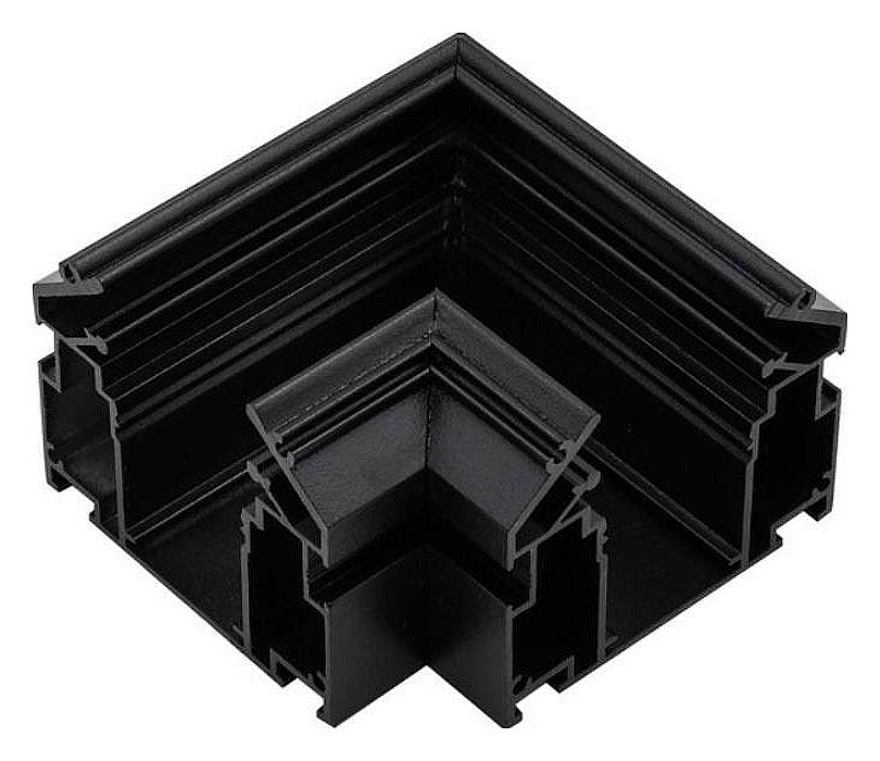 Соединитель угловой L-образный для треков встраиваемых Aployt Magnetic track 220 APL.0286.00.02 цвет арматуры Черный
