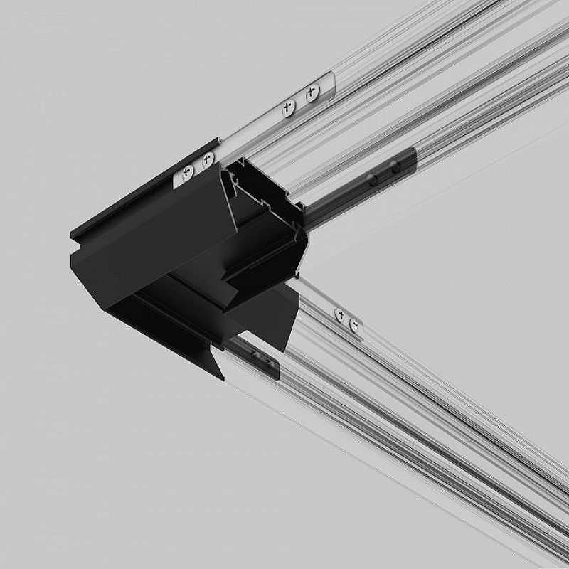 Соединитель угловой L-образный для треков встраиваемых Elektrostandard 85235/00 цвет арматуры Черный