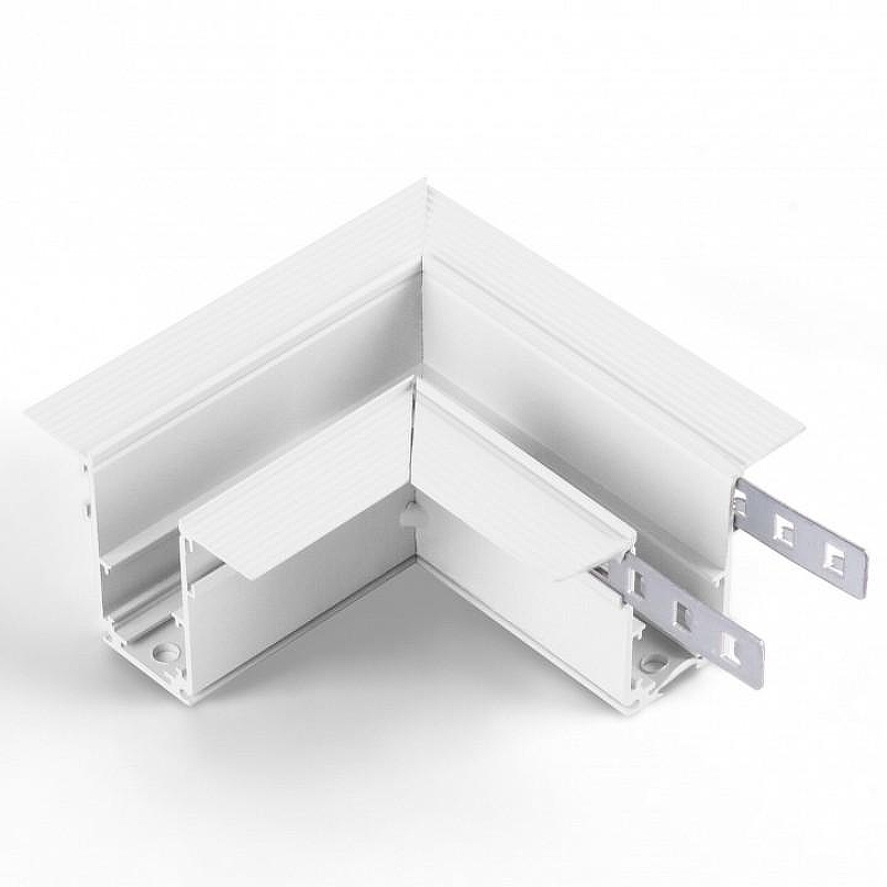 Соединитель угловой L-образный для треков встраиваемых Elektrostandard Slim Magnetic a061239 цвет арматуры Белый