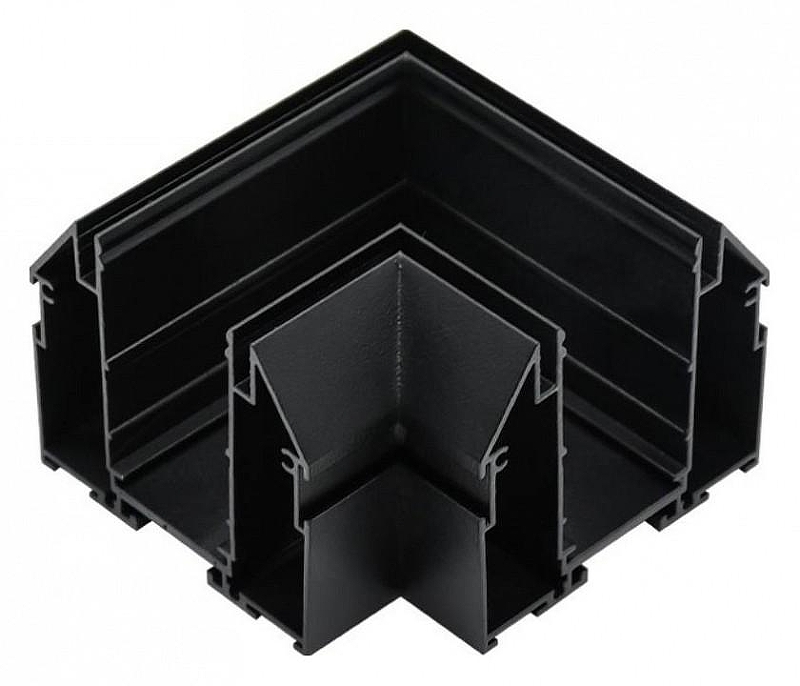 Соединитель угловой L-образный встраиваемый Aployt Magnetic track 220 APL.0284.00.04 цвет арматуры Черный