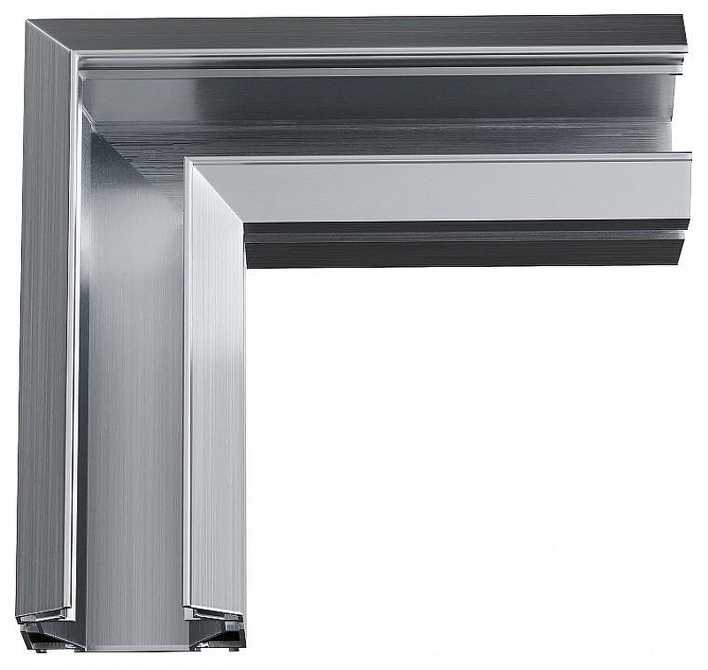 Соединитель угловой L-образный встраиваемый ST-Luce SKYLINE 220 ST015.199.03 цвет арматуры Серебро