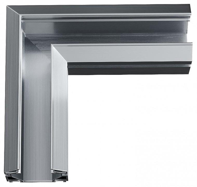 Соединитель угловой L-образный встраиваемый ST-Luce SKYLINE 48 ST003.199.04 цвет арматуры Серебро